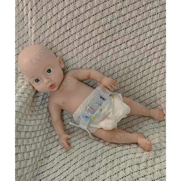 45cm Open Eyes Newborn 6.71lbs Full Body Silicone Reborn Baby Girl Dolls - Picture 15 of 15
